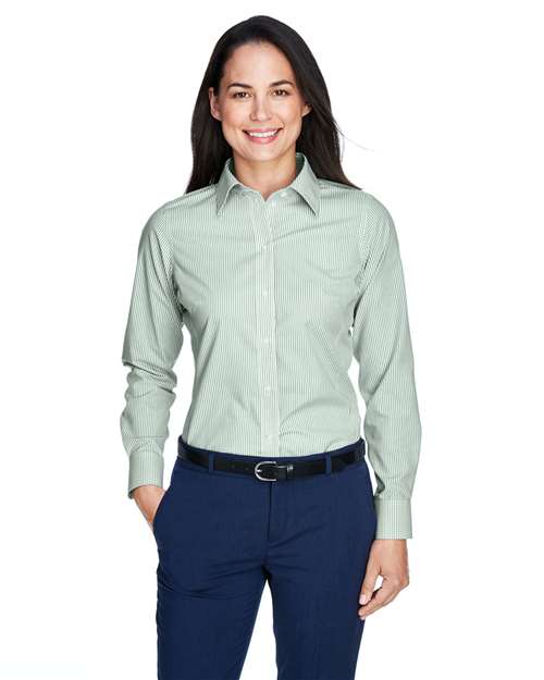 Women's Crown Collection® Banker Stripe Woven Dress Shirt - D645W