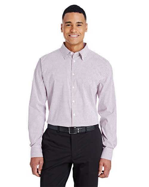 Men's CrownLux Performance® Micro Windowpane Woven Dress Shirt - DG540