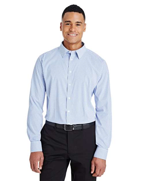 Men's CrownLux Performance® Micro Windowpane Woven Dress Shirt - DG540