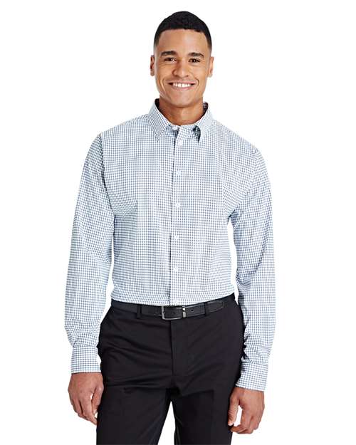 Men's CrownLux Performance® Micro Windowpane Woven Dress Shirt - DG540