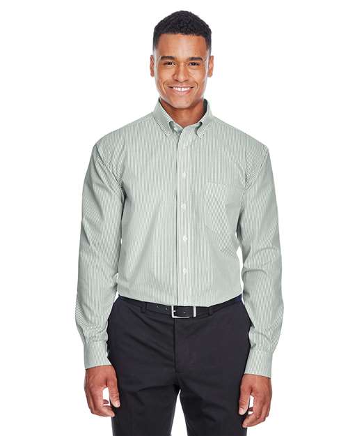 Men's Crown Collection® Banker Stripe Woven Dress Shirt - D645