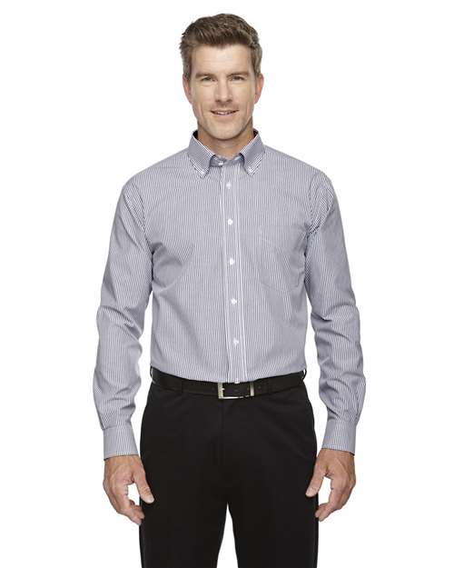 Men's Crown Collection® Banker Stripe Woven Dress Shirt - D645