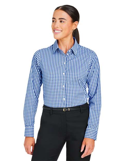 Women's CrownLux Performance® Gingham Dress Shirt - DG536W