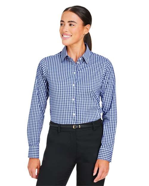 Women's CrownLux Performance® Gingham Dress Shirt - DG536W