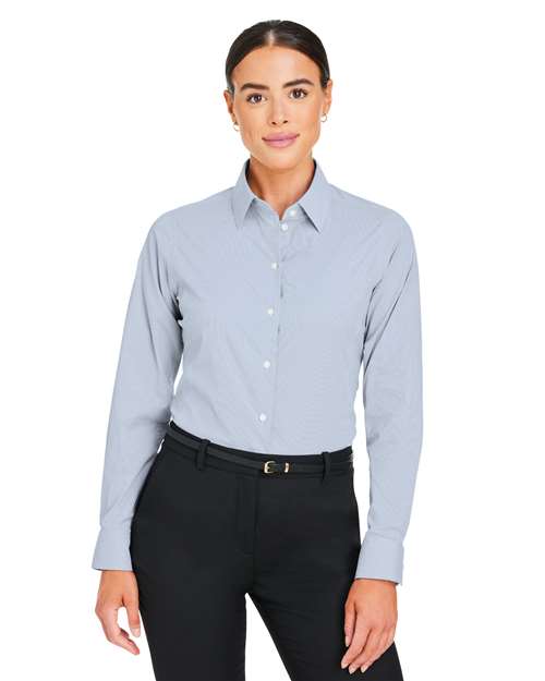 Women's CrownLux Performance® Microstripe Dress Shirt - DG537W
