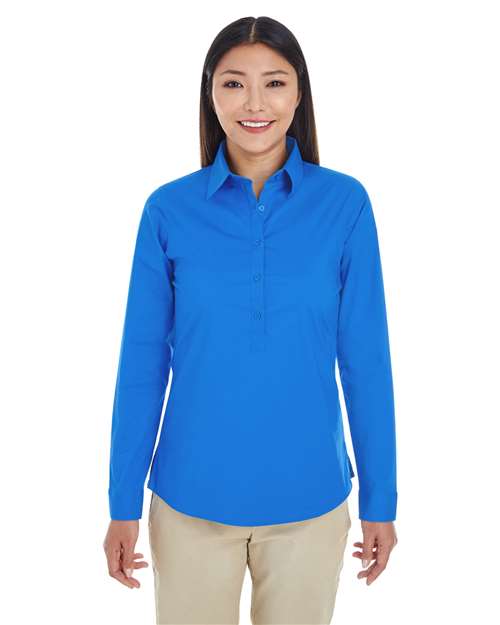 Women's Perfect Fit™ Half-Placket Tunic Dress Shirt - DP610W