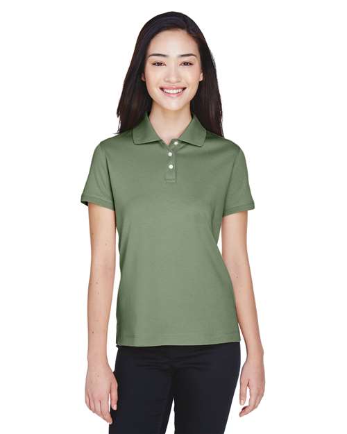 Women's Perfect Pima Interlock Polo - D140SW