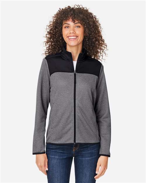 Women's Venture Heathered Stripe Hybrid Jacket - CE74W