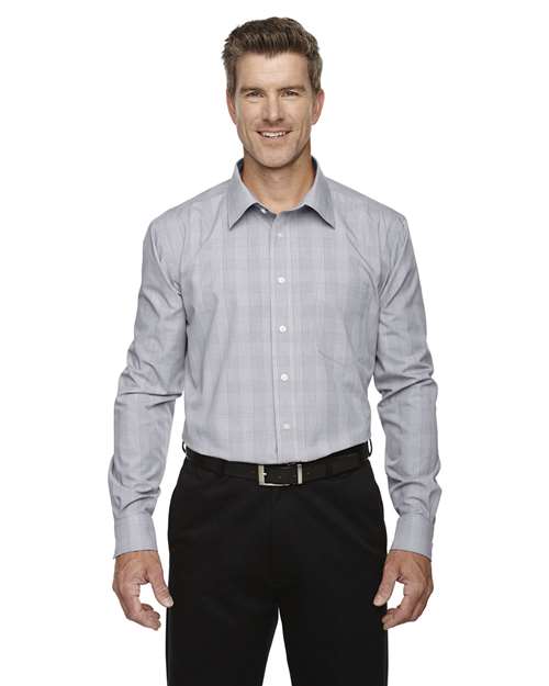 Men's Crown Collection® Glen Plaid Woven Dress Shirt - DG520