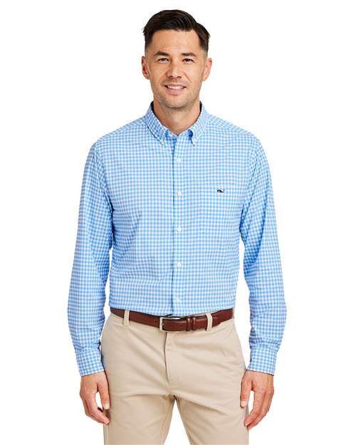 Men's On-The-Go Nylon Gingham Shirt - W012060