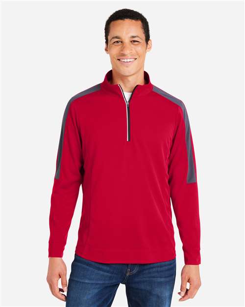 Men's Market Snag Protect Mesh Colorblock Quarter-Zip Pullover - CE404