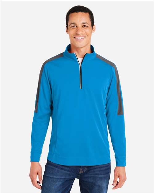 Men's Market Snag Protect Mesh Colorblock Quarter-Zip Pullover - CE404