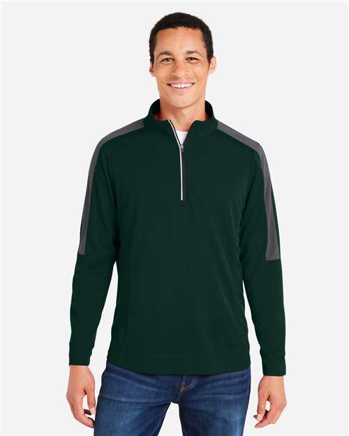 Men's Market Snag Protect Mesh Colorblock Quarter-Zip Pullover - CE404