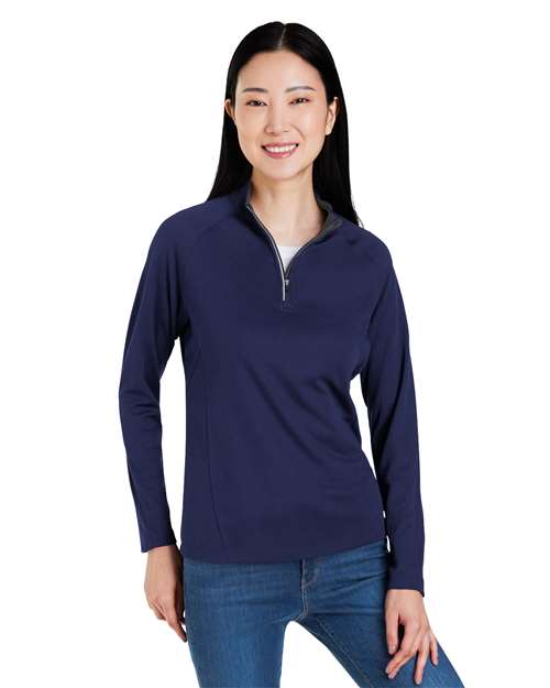 Women's Origin Performance Pique Quarter-Zip Pullover - CE418W