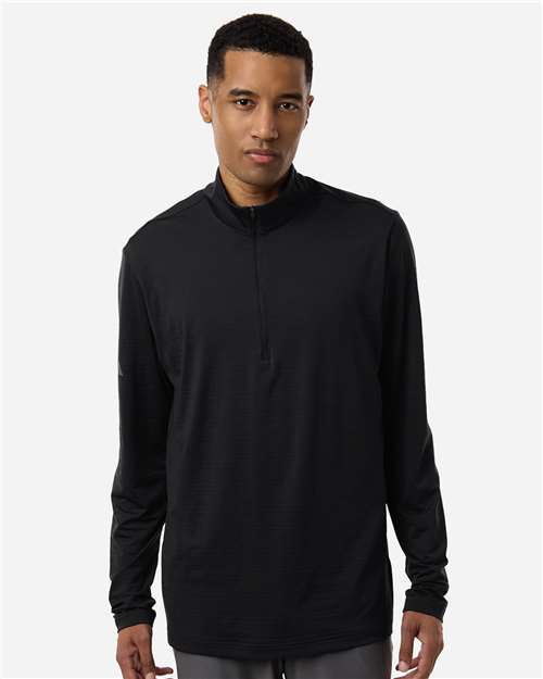 Men's Textured Stripe Quarter-Zip Pullover - A708
