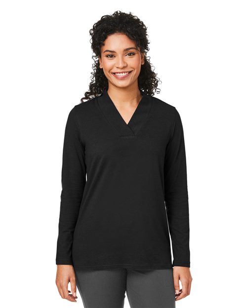 Women's Raleigh Shawl Collar Knit Top - DP121W