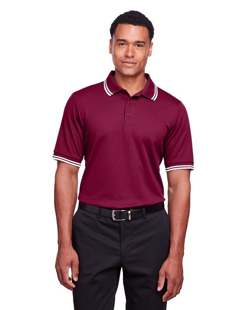 Men's CrownLux Performance® Plaited Tipped Polo - DG20C