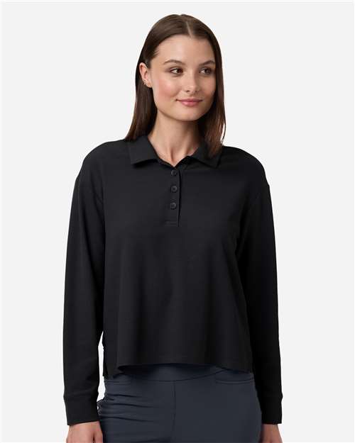 Women's Beyond Long Sleeve Loose Polo - A1008