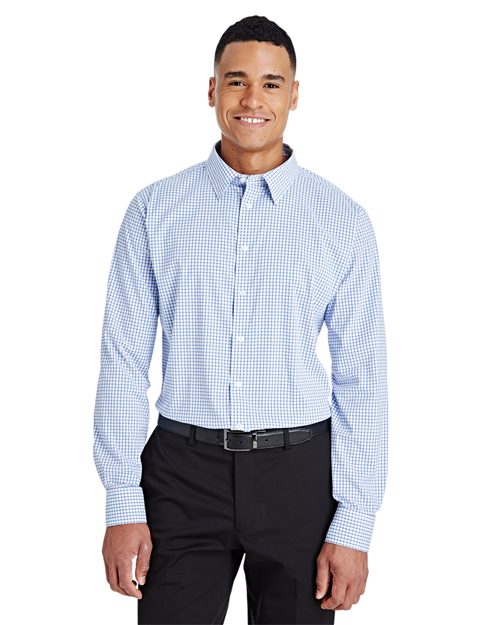 Men's CrownLux Performance® Micro Windowpane Woven Dress Shirt - DG540
