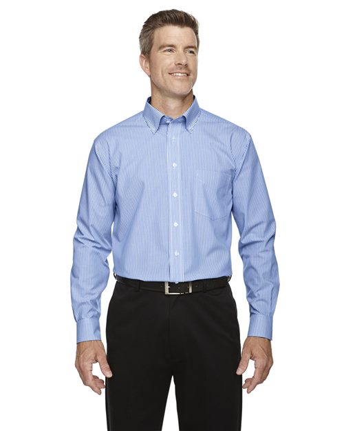 Men's Crown Collection® Banker Stripe Woven Dress Shirt - D645