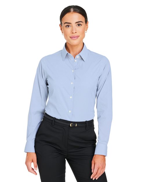 Women's CrownLux Performance® Microstripe Dress Shirt - DG537W