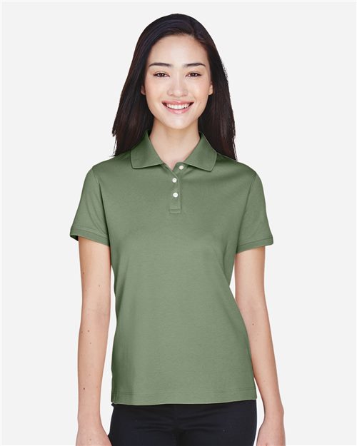 Women's Perfect Pima Interlock Polo - D140SW