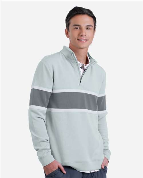Men's Owen Quarter-Zip Colorblock Pullover - SWOQ500