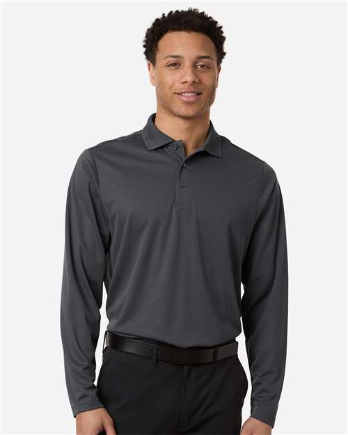 Men's Nova Performance Long Sleeve Pique Polo - CE108L