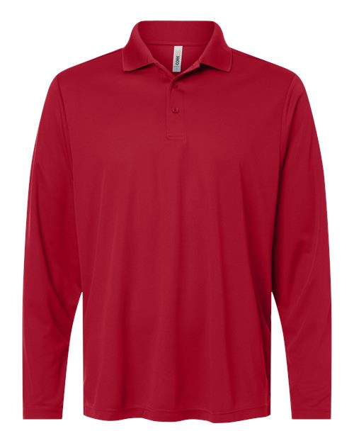Men's Nova Performance Long Sleeve Pique Polo - CE108L