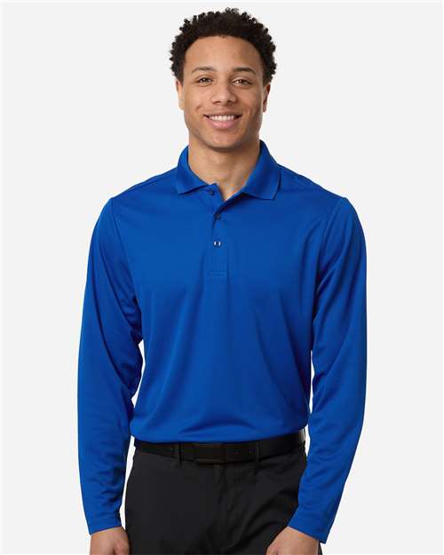 Men's Nova Performance Long Sleeve Pique Polo - CE108L