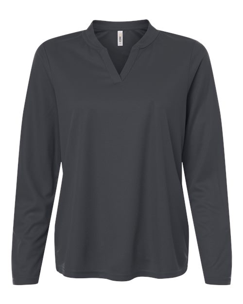 Women's Nova Performance Long Sleeve Pique Polo - CE108LW