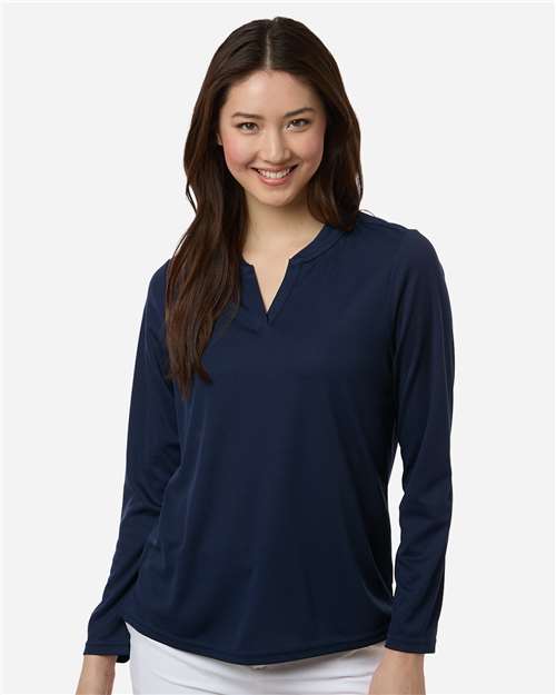 Women's Nova Performance Long Sleeve Pique Polo - CE108LW