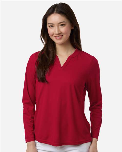 Women's Nova Performance Long Sleeve Pique Polo - CE108LW