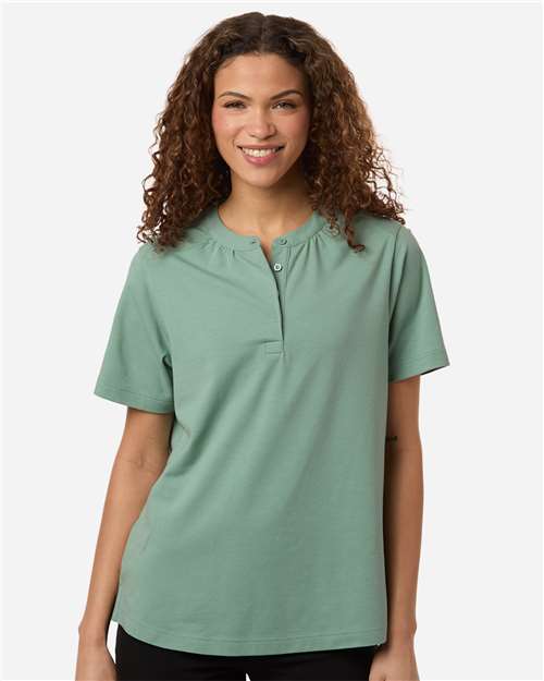 Women's Seaton Pebble Textured Polo - DG102W