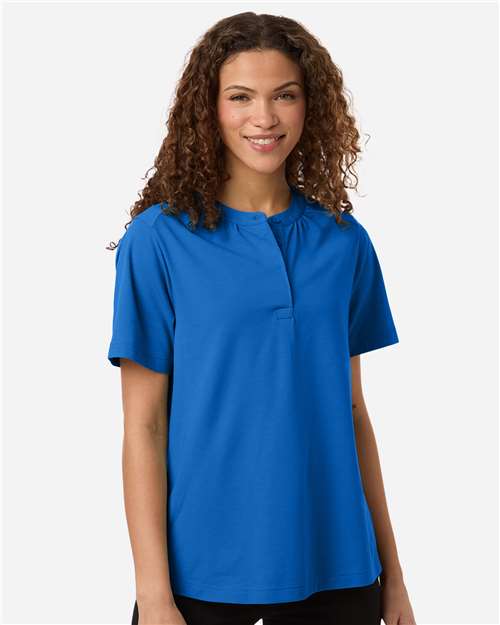 Women's Seaton Pebble Textured Polo - DG102W