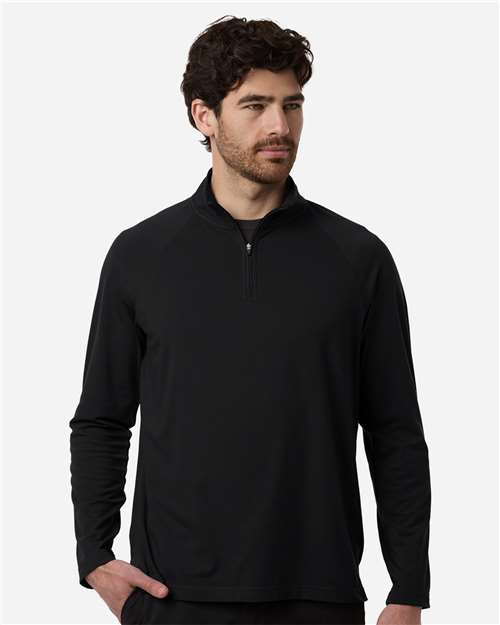 Men's Seaton Pebble Textured Quarter-Zip Pullover - DG402