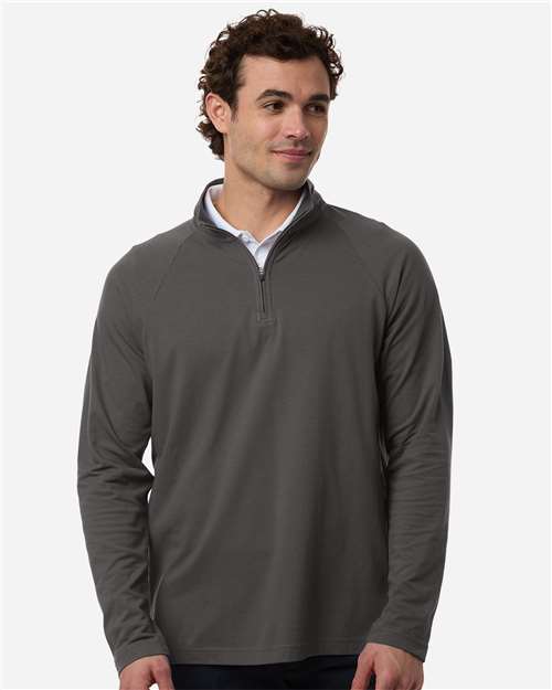 Men's Seaton Pebble Textured Quarter-Zip Pullover - DG402