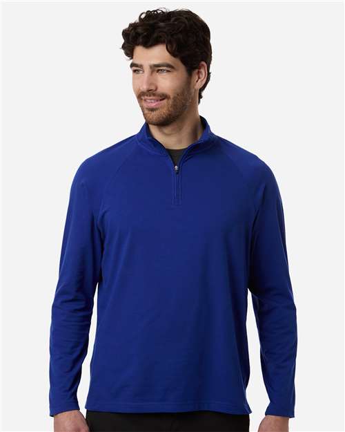 Men's Seaton Pebble Textured Quarter-Zip Pullover - DG402