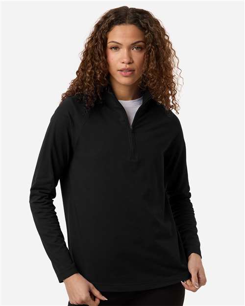 Women's Seaton Pebble Textured Quarter-Zip Pullover - DG402W
