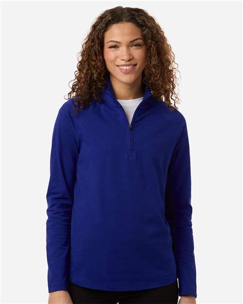 Women's Seaton Pebble Textured Quarter-Zip Pullover - DG402W
