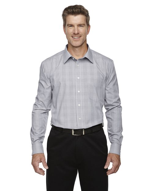 Men's Crown Collection® Glen Plaid Woven Dress Shirt - DG520