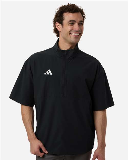 Men's Short Sleeve Quarter-Zip Pullover - AT505