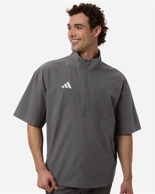 Men's Short Sleeve Quarter-Zip Pullover - AT505
