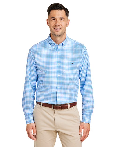 Men's On-The-Go Nylon Gingham Shirt - W012060
