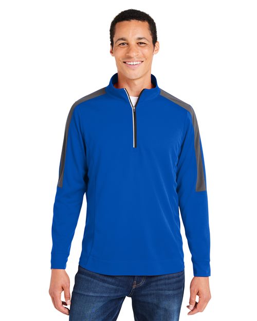 Men's Market Snag Protect Mesh Colorblock Quarter-Zip Pullover - CE404