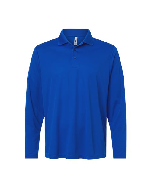 Men's Nova Performance Long Sleeve Pique Polo - CE108L