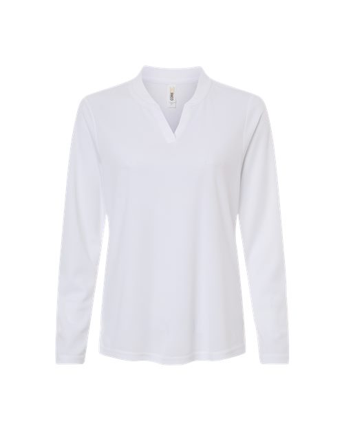 Women's Nova Performance Long Sleeve Pique Polo - CE108LW