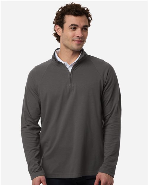 Men's Seaton Pebble Textured Quarter-Zip Pullover - DG402