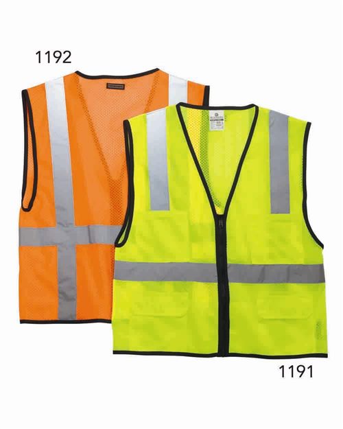 Unisex Economy Mesh 6-Pocket Vest - 1191-1192