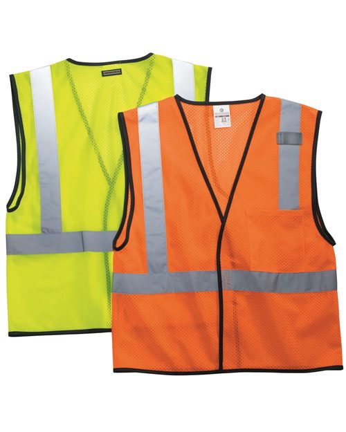 Unisex Economy Single Pocket Hook-and-Loop Mesh Vest - 1193-1194